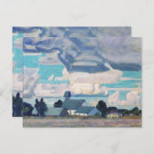 曇り空、ソーンヒル教会絵画、有名。 ポストカード (正面/裏面)