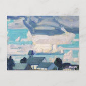 曇り空、ソーンヒル教会絵画、有名。 ポストカード (裏面)