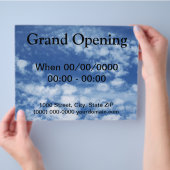 曇り空 チラシ (手)