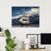 曇り空 ポスター (ホームオフィス)