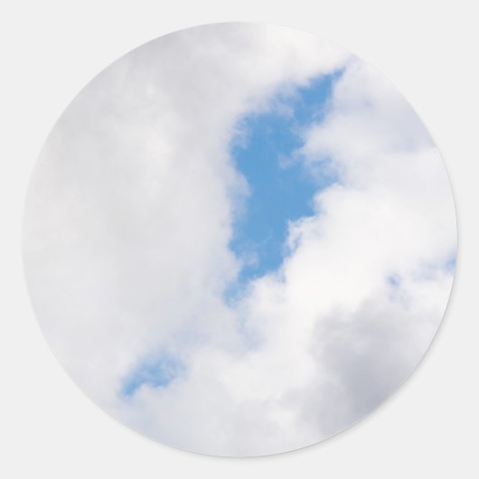 曇り空 ラウンドシール (正面)