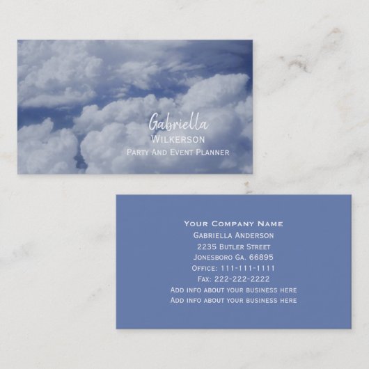 曇り空 名刺 (正面/裏面)