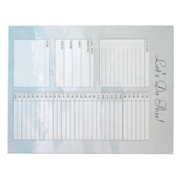 曇り空To Doリスト毎日のプランナーメモ帳 ノートパッド