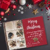 曇り窓と雪の写真を通じて カード