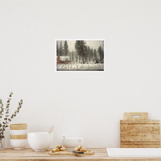 曇り窓 ポスター (キッチン)