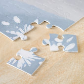 曇り窓 | 雪の美しい冬の景色 ジグソーパズル (側面)