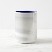 曇り雪の効果ダークブルー マグカップ (中央)