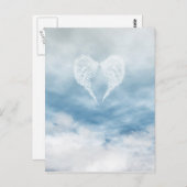 曇り青空の天使の翼 ポストカード (正面/裏面)