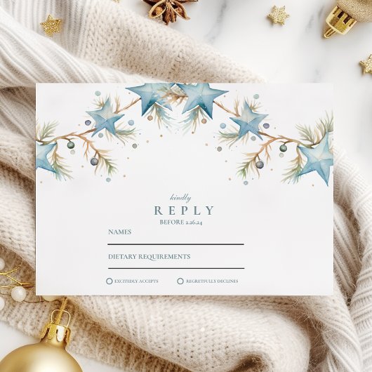 曇り青結婚星 出欠カード