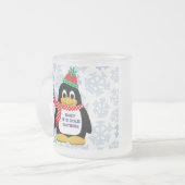 曇り10 ozすり付きガラスマグ フロストグラスマグカップ (正面左)