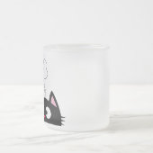 曇り10 ozすり付きガラスマグ フロストグラスマグカップ (中央)