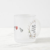 曇エレガントりパパマグカップ – 10 oz "ガイド星 フロストグラスマグカップ (正面右)