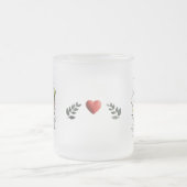 曇エレガントりパパマグカップ – 10 oz "ガイド星 フロストグラスマグカップ (中央)