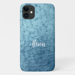 曇パーソナライズされたり青空 iPhone 11 ケース