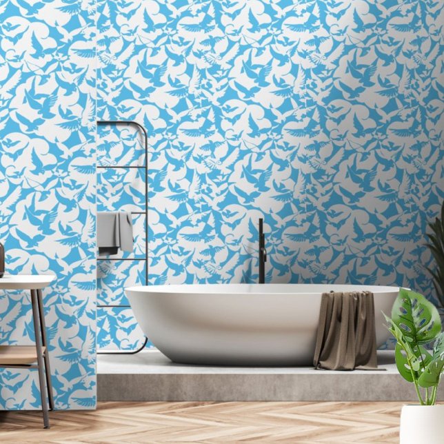 曇飛んでいる空のカモメの鳥 壁紙 (クリエイターアップロード済み)