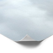 曇飛んでいる空のUFO。 ポスター (角)