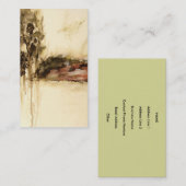 曖昧で、抽象的な景色の芸術は絵画を滴らせます 名刺 (正面/裏面)