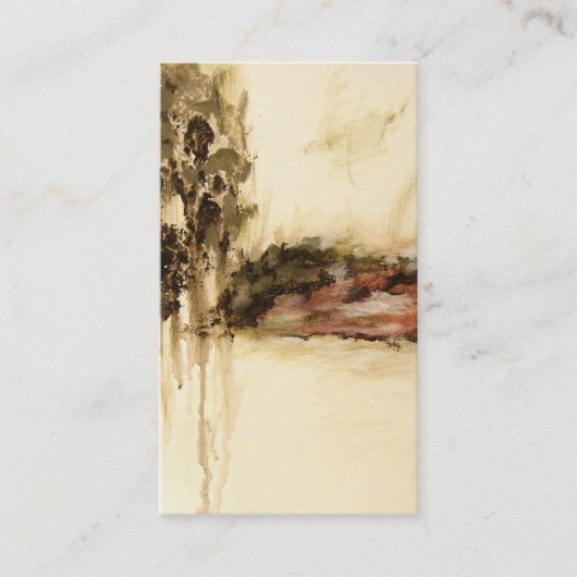 曖昧で、抽象的な景色の芸術は絵画を滴らせます 名刺 (正面)