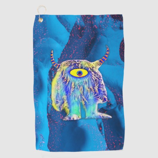 曖昧なディスクゴルフディスクタオル ゴルフタオル (正面)