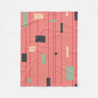 曖昧なピンクのヒョウ フリースブランケット