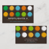 曖昧な汚点色の点のレトロの破裂音のおもしろいのプロフィールカード 名刺 (正面/裏面)