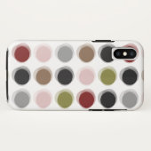 曖昧な点カラフルなレトロのモダンなパターン電話箱 Case-Mate iPhoneケース (裏面(横))