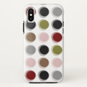 曖昧な点カラフルなレトロのモダンなパターン電話箱 Case-Mate iPhoneケース (裏面)