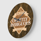 曖昧な社会 ラージ壁時計 (傾斜)