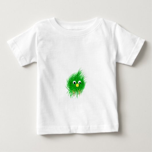 曖昧な緑の顔 ベビーTシャツ (正面)