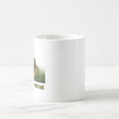 曖昧なExpress®モダンなガズデンの旗の白 コーヒーマグカップ (中央)