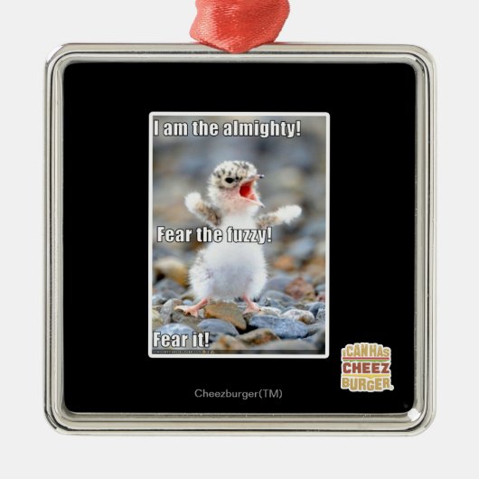 曖昧の恐れて下さい! メタルオーナメント (正面)