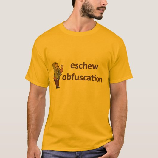曖昧模糊を避けろ Tシャツ (正面)