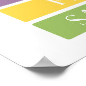 曜日の学習ポスター ポスター (角)