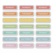 曜日 シール (正面)