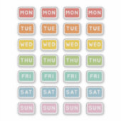 曜日 シール (正面)