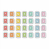 曜日 シール (正面)