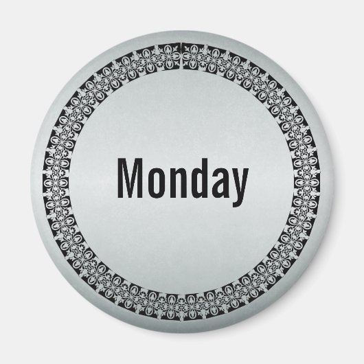 曜日(月曜日) マグネット (正面)