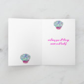 曲がったカップケーキカード カード (内部)