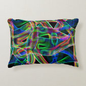 曲がったカラフルテープ，レリーフ、 浮き彫りでハイライト アクセントクッション (正面)