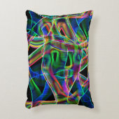 曲がったカラフルテープ，レリーフ、 浮き彫りでハイライト アクセントクッション (正面(垂直))