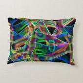 曲がったカラフルテープ，レリーフ、 浮き彫りでハイライト アクセントクッション (裏面)