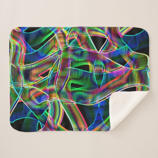 曲がったカラフルテープ,レリーフ、 浮き彫りでハイライト シェルパブランケット (正面(横))