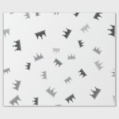 曲がったクラウン | 豪華な結婚式 ラッピングペーパー (フラット)