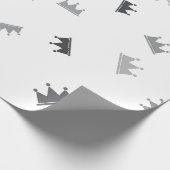 曲がったクラウン | 豪華な結婚式 ラッピングペーパー (角)