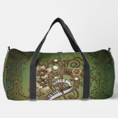 曲がったスチームパンクピアノのキーボード。 ダッフルバッグ (正面)