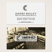 曲がったパス抽象芸術の概念 (正面&裏面)