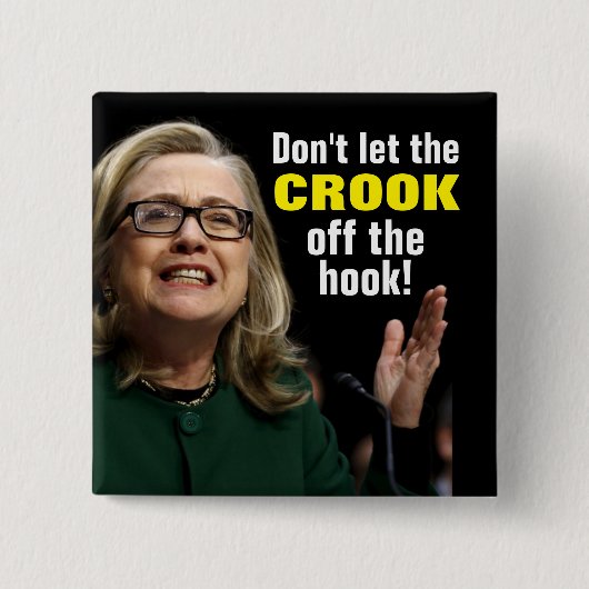 曲がったヒラリー-オフフックの状態の屈折を許可しないで下さい 缶バッジ (正面)