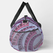 曲がったピアノ鍵パターン ダッフルバッグ (右)