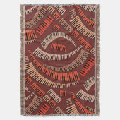 曲がったピアノ鍵 スローブランケット (正面縦)