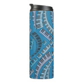 曲がったピアノ鍵 タンブラー (回転右)